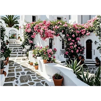 Norimpex - Puzzle Diamant painting: Flowering patio 30x40cm - 1 - 39 piese