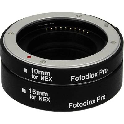 Fotodiox Pro Automatic Macro Extension Tube Set Compatible with Sony E-Mount Cameras - for Extreme Macro Photography - Macro-Tube-Auto-SnyE