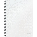 Leitz Спирална тетрадка с линийка LEITZ Wow A/4 80 листа бяла 46370001 (46370001)