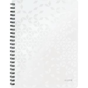 Leitz Спирална тетрадка с линийка LEITZ Wow A/4 80 листа бяла 46370001 (46370001)