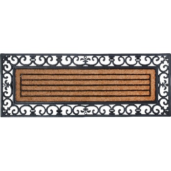 ESSCHERT DESIGN BEST FOR BOOTS XL s kokosovým vláknem a ornamenty černá 120 x 45 cm