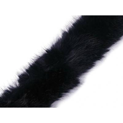 Našívací oděvní / dekorační kožešina plochá šíře 9 cm Varianta: 3 modrá tmavá, Balení: 1 m 56780/143847/271474