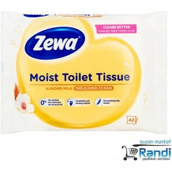 Image 1 of Влажна тоалетна хартия Zewa Almond milk 42бр