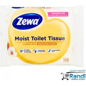  Влажна тоалетна хартия Zewa Almond milk 42бр