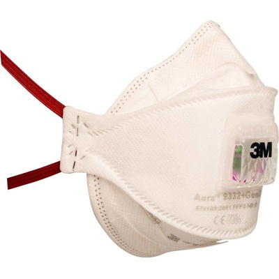 3M Aura 9332+Gen3 respirátor proti jemnému prachu, s ventilom FFP3 10 ks
