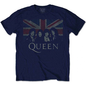 Queen Vintage Union Jack Тениска с къс ръкав Navy Blue L (QUTS12MN03)