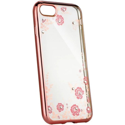 Forcell Силиконов Калъф с Камъни за Nokia 3, Forcell Diamant Case, Розов (5901737866134)