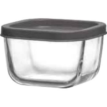 Image 1 of LAV КУТИЯ СТЪКЛЕНА С КАПАК lav-cub 225 К-КТ 2х270мл 9х9х5.8см СИВА (0159359)