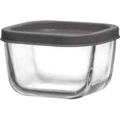 LAV КУТИЯ СТЪКЛЕНА С КАПАК lav-cub 225 К-КТ 2х270мл 9х9х5.8см СИВА (0159359)