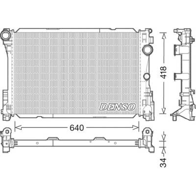 Chladič, chlazení motoru DENSO DRM17049