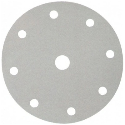 MAKITA P-37845 Brúsny papier K-60 / D-150mm (8+1 otvorov, na lak / farbu, kov, drevo ) (v balení: 10ks) - MAKITA P-37845