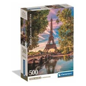 Clementoni -CLE puzzle 500 Compact Along the Seine 35598