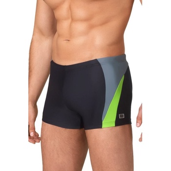 Pánske boxerkové plavky Peter 4 čierno zelené