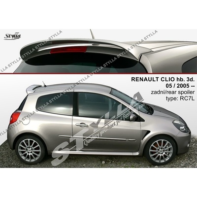 Spoiler zadných dverí horný Renault Clio III 2005-2012