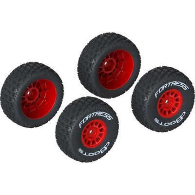 Arrma koleso s pneu dBoots FORTRESS disk červený 4