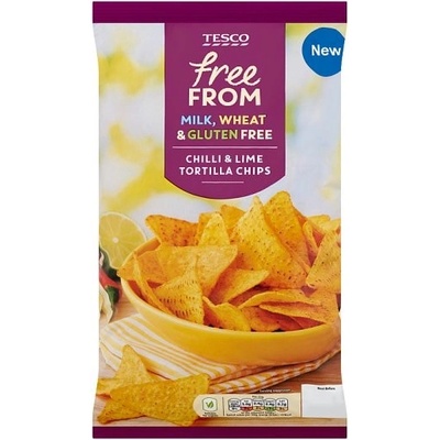 Tesco Free From Smažené kukuričné lupienky s príchuťou čili a limetky 200 g