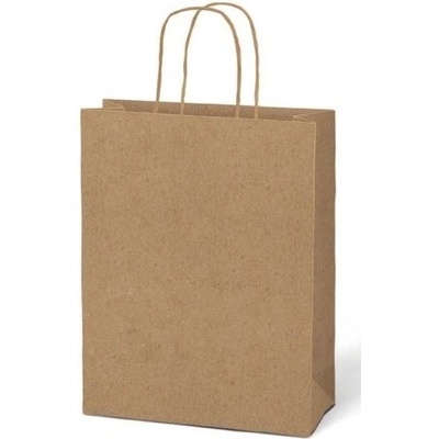Taška dárková MFP T 5 kraft 260x320x100 mm, hnědá – Zboží Živě