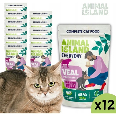 Animal Island Everyday Jelly Veal 12 x 85 g