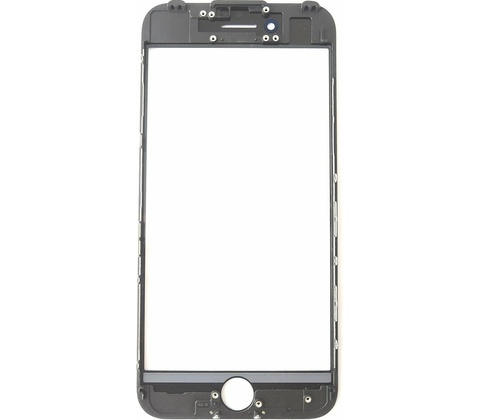 iPhone 7 glass+OCA+frame černý