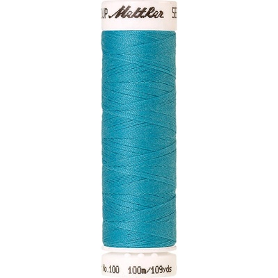 Nitě SERALON 100m na univerzální šití, polyester AMANN Mettler - více barev 6677: 2126 tyrkysová