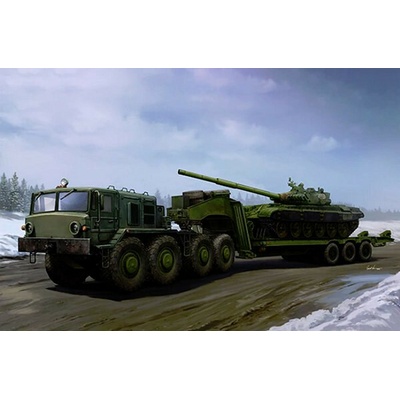 Trumpeter MAZ-537G Early w ChMZAP 9990 semi-trailer. 1:35