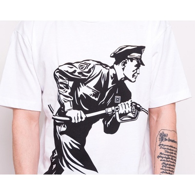 GLOBE triko Zoned Tee White WHT
