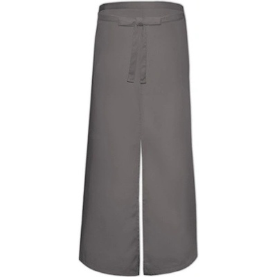 Link Kitchen Wear Bistro zástera s rázporkom X962 Dark Grey Pantone 431 100 x 100 cm