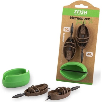 Zfish Sada Krmítok Method Feeder Set ZFX + Formička - 30 g a 40 g
