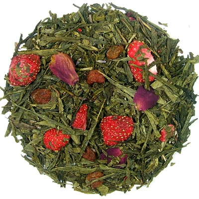 Darka company Jahody v šampaňském zelený aromatizovaný čaj 250 g