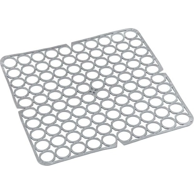 Elastická mřížka do dřezu 27,5 × 27,5 cm stříbrno-šedá