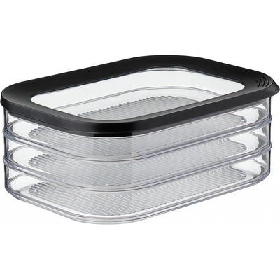 Mepal Dóza na uzeniny a sýr Modula černá 550 ml 3 vrstvý – Zboží Mobilmania