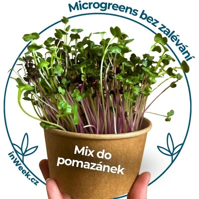Microgreens semínka - Mix do pomazánek 3 ks sáčků semínek