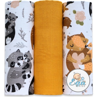 Ega Kids Mušelínové žlté 3 ks