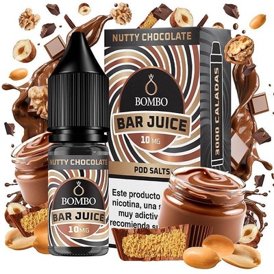 Bombo Bar Nutty Chocolate Nic Salts 10ml 10mg