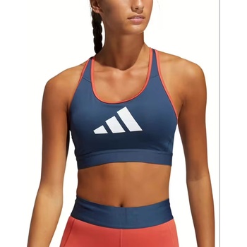 Adidas Medium Support Don't Rest 3 Bar Bra Navy