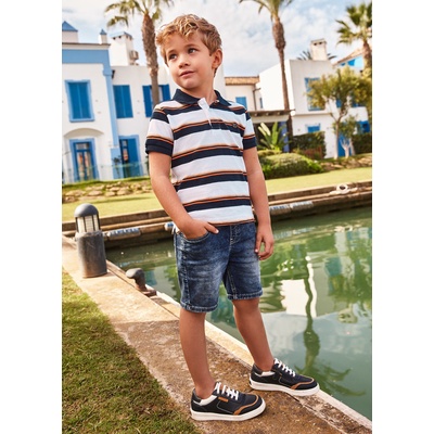 Mayoral Kraťasy natahovací riflové tmavě modré