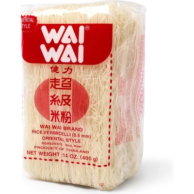 Wai Wai Vlasové ryžové rezance Vermicelli 400 g