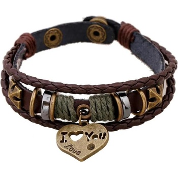 HARAHU Гривна I Love You - Кафява KP33170 (33170)