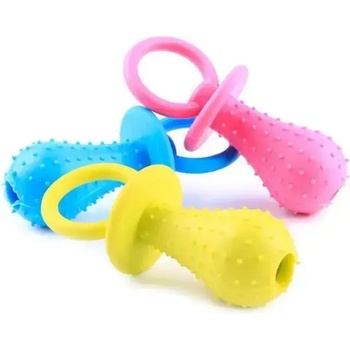 Image 1 of Играчка Гумен биберон 2 размера 3 цвята (10170)