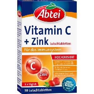 Abtei Vitamin C + Zinc - 30 пастили