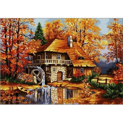 Казанлъшки гоблени Гоблен Есен при воденицата Anchor (Немски)