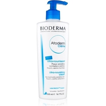 Bioderma Atoderm vyživujúci telový krém pre normálnu až suchú citlivú pokožku 500 ml