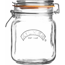Kilner Hranatý zavárací pohár s klipom 1000ml