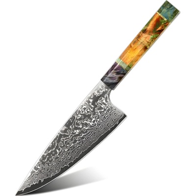 HARAHU Дамаски кухненски нож YO-37569 - Fat Gyuto / Многоцветен KP37569 (YO-37569)