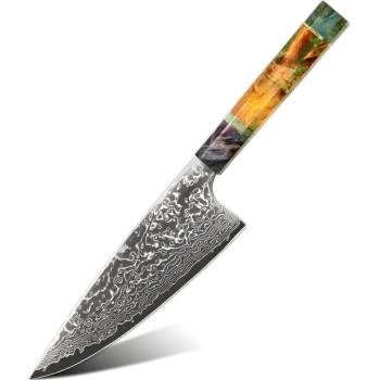 HARAHU Дамаски кухненски нож YO-37569 - Fat Gyuto / Многоцветен KP37569 (YO-37569)
