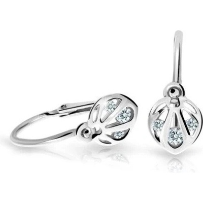 Cutie Diamonds krásne detské náušnice z bieleho zlata s diamantmi C2265-10-10-X-2-D