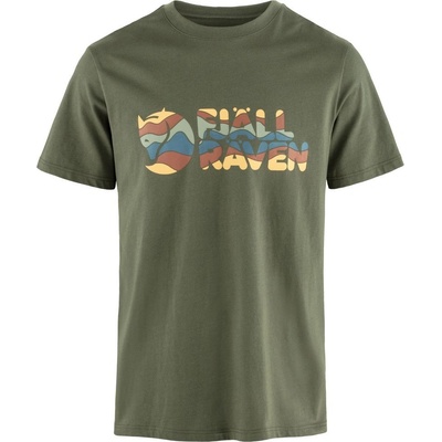 Fjällräven Multicolor Logo T-shirt M Laurel Green