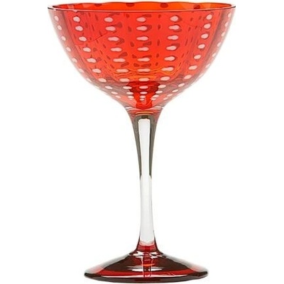 Zafferano koktejl pohár 15,6cm červený 230 ml