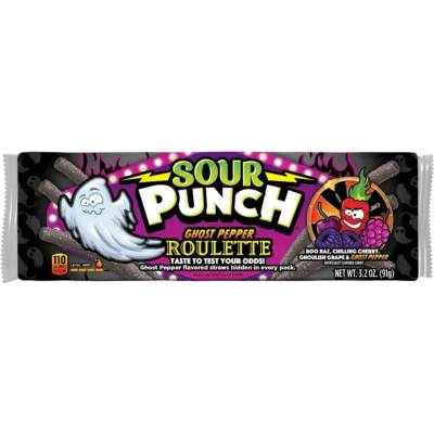 Sour Punch pendreky s příchutí maliny, třešně, hroznu a chilli papričky 91 g