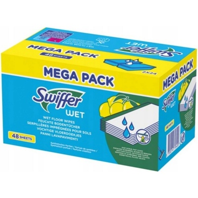 Swiffer Vlhčené utierky na podlahu Citrus Fresh 48 ks